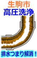 生駒市 高圧洗浄で配管・排水管の排水詰まり解消！