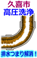 久喜市 高圧洗浄で配管・排水管の排水詰まり解消！
