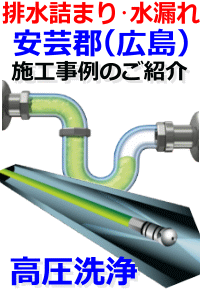 安芸郡 排水詰まり修理例