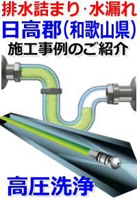 日高郡排水詰まり修理例