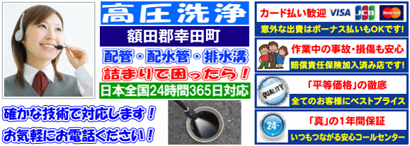 水道 トイレ 浴室 台所 配水管の排水詰まりの額田郡幸田町高圧洗浄出張サービス