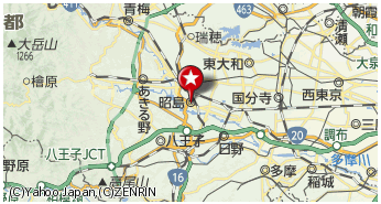 昭島市の周辺地図