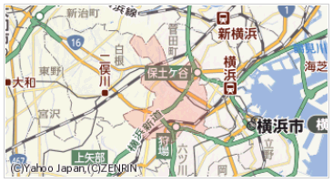 横浜市保土ケ谷区の周辺地図