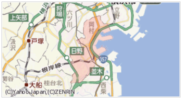 横浜市磯子区の周辺地図