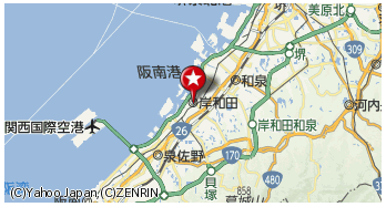 岸和田市の周辺地図