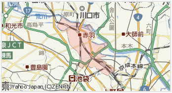 東京北区の周辺地図