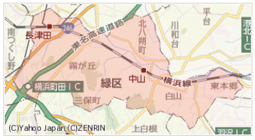 横浜市緑区の周辺地図