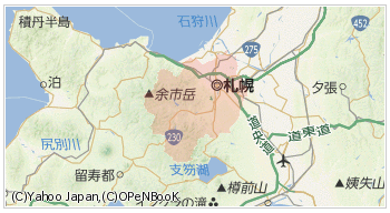 札幌市の周辺地図