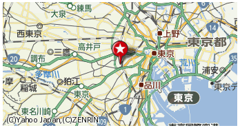 渋谷区の周辺地図