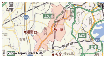 横浜市戸塚区の周辺地図